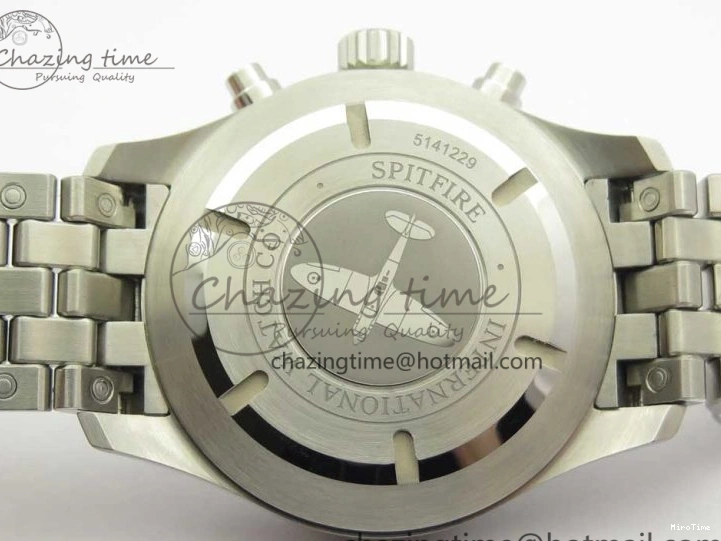 MIROTIME 0824 Stretchable Pilot Chrono 2016 IW377719 ZF 1:1 Best Edition Gray Dial on SS Bracelet A 7135